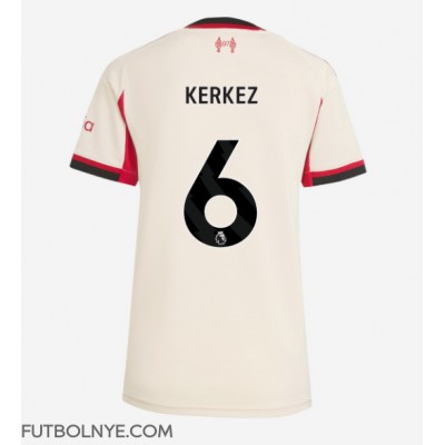 Camiseta Liverpool Milos Kerkez #6 Visitante Equipación para mujer 2025-26 manga corta Camiseta Liverpool Milos Kerkez #6 Visitante Equipación para mujer 2025-26 manga corta
